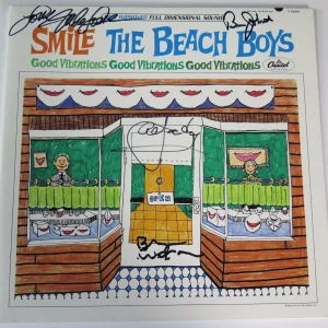 Brian Wilson THE BEACH BOYS Signed Autograph "SMiLE" Album Vinyl LP by 4 JSA BAS