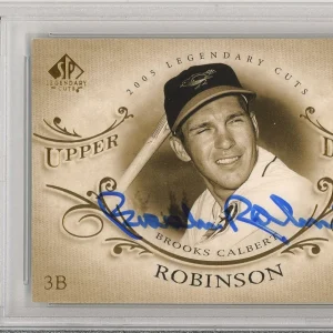 2005 UD Legendary Cuts Brooks Robinson Signed Card PSA DNA COA Autograph HOF