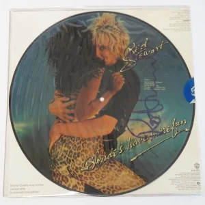 ROD STEWART Signed Auto "Blondes Have More Fun" Picture Disc Album Vinyl LP JSA