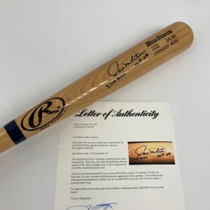 Paul Molitor 3319 Hits HOF 2004 Signed Rawlings Baseball Bat PSA DNA COA