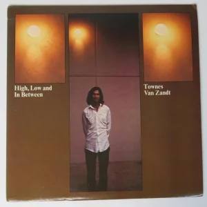 TOWNES VAN ZANDT Signed Autograph "High, Low, In Between" Album Vinyl LP JSA BAS