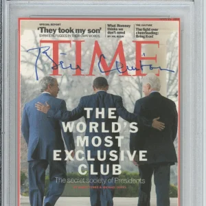 President Bill Clinton SIGNED AUTOGRAPH Time Magazine Cover Picture PSA DNA COA