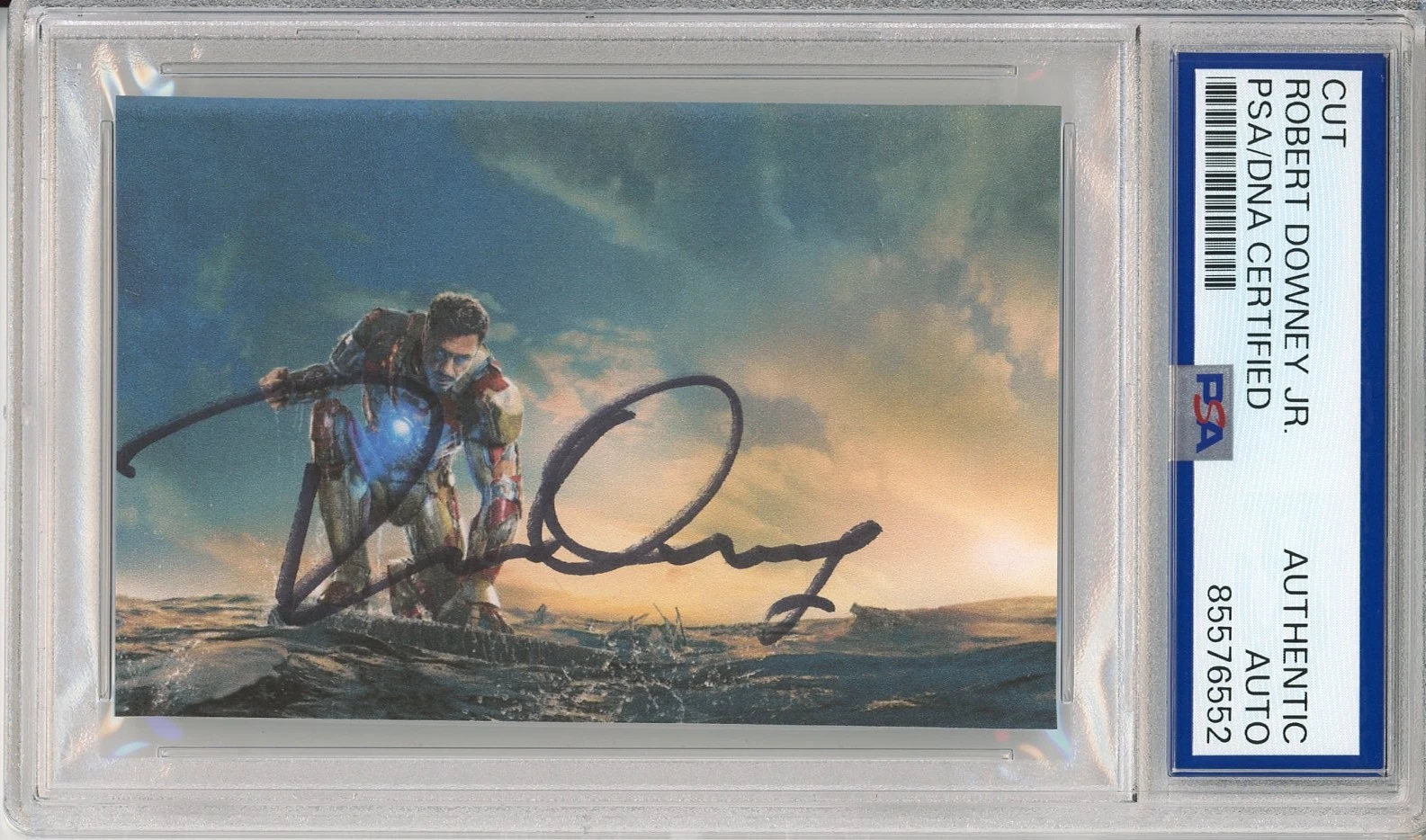 SIGNED Robert Downey Jr IRON MAN PSA DNA COA ENITRE NAME AUTOGRAPHED ...