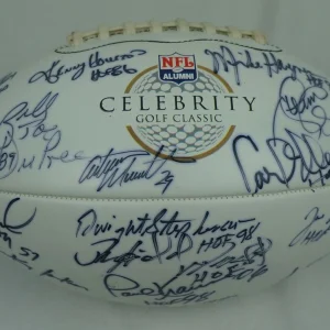 NFL Hall Of Fame Legends Multi Signed Celebrity Golf Classic Football PSA DNA