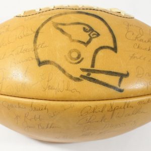 1967 St. Louis Cardinals Team Signed Football 33 Signatures JSA COA