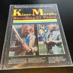 Ralph Kiner Signed Autographed Baseball Magazine