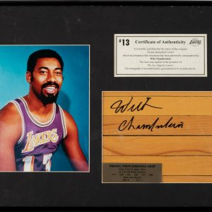 Wilt Chamberlain Signed Original Lakers Forum Basketball Court Floor Beckett COA