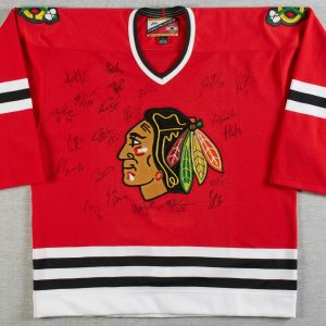 1999-00 Chicago Blackhawks Team Signed Authentic Jersey 22 Sigs Beckett COA