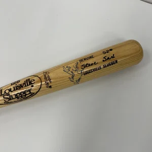 Steve Sax Signed Vintage Louisville Slugger Issued Baseball Bat JSA COA