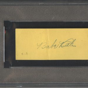 Babe Ruth Signed 1926 Home Run #346 Original Ticket PSA DNA New York Yankees