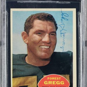 Forrest Gregg Signed 1960 Topps Football RC Rookie #56 BGS Beckett