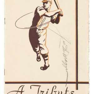 1939 Joe DiMaggio Testimonial Dinner Program Signed Twice by DiMaggio PSA DNA