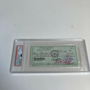 Bill Russell Signed Autographed Bank Check PSA DNA Boston Celtics HOF Legend