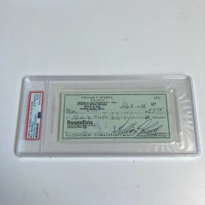 Bill Russell Signed Autographed Bank Check PSA DNA Boston Celtics HOF Legend