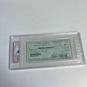 Bill Russell Signed Autographed Bank Check PSA DNA Boston Celtics HOF Legend