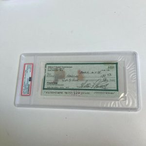 Bill Russell Signed Autographed Bank Check PSA DNA Boston Celtics HOF Legend