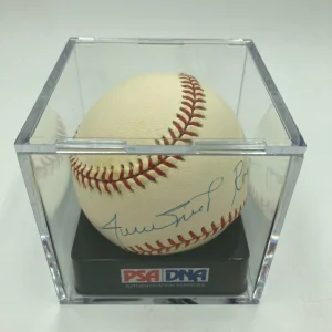 Willie Mays "1951 Rookie Of The Year" Signed Baseball PSA DNA Graded MINT 9