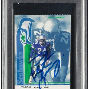 Peyton Manning Signed NFL Pro Debut Ticket Aug 8, 1998 PSA DNA 10