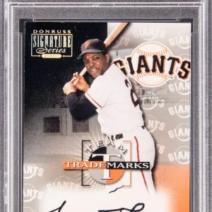 2001 Donruss Signature Series Trademarks Willie Mays Auto 175/195 PSA Auto 10