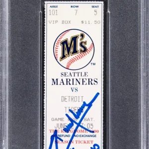 Randy Johnson First No-Hitter Signed Full Ticket June 2, 1990 PSA Auto 10