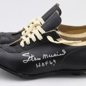 1950's Stan Musial "HOF 69" Signed Baseball Cleats With Original Box PSA DNA COA