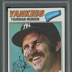 1977 Topps Thurman Munson Signed Card PSA DNA Mint 9 The Only One Known 1/1