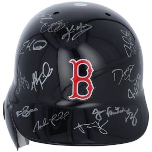 2007 Boston Red Sox World Series Champs Team Signed Helmet Steiner & MLB
