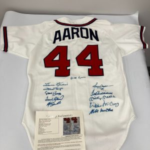 500 Home Run Club Signed Jersey Mickey Mantle Ted Williams Willie Mays JSA