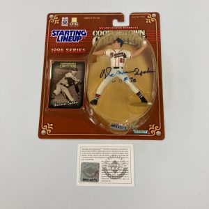 Warren Spahn HOF 1978 Signed Autographed Starting Lineup SLU With UDA COA