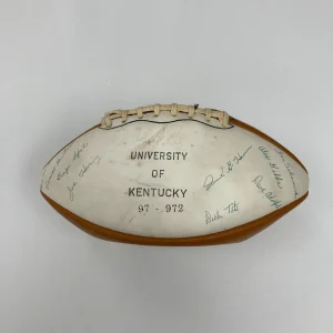 1971-72 University Of Kentucky Wildcats Team Signed Football