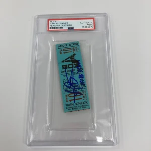 Harold Baines Signed MLB Debut First Game Ticket April 10, 1980 PSA DNA