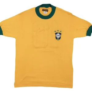 Pele Signed 1970 Brazil National Team Game Issued Jersey PSA DNA & SIA COA