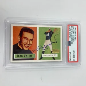 1957 Topps Johnny Unitas RC 2001 Archives Signed Auto PSA 10 GEM MINT