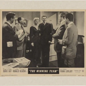 Ronald Regan Signed The Winning Team Lobby Card 10x13 Photo PSA DNA GEM MINT 10