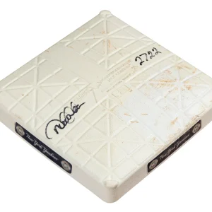 Derek Jeter Hit #2,722 Yankees All Time Leader Signed Game Used Base Steiner