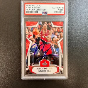 2019-20 Panini ROOKIES & STARS #690 Nassir Little Signed Rookie Card AUTO PSA Sl