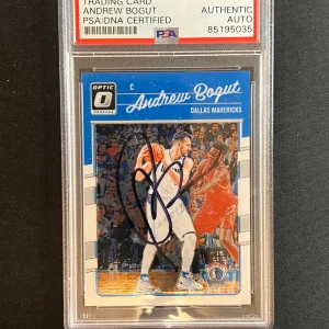 2016-17 Panini Donruss Optic #75 Andrew Bogut Signed Card AUTO PSA Slabbed Warri