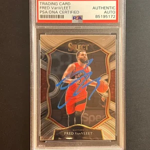 2020-21 Panini Select #29 Fred VanVleet Signed Card AUTO PSA Slabbed Raptors