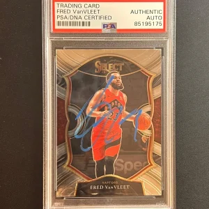 2020-21 Panini Select #29 Fred VanVleet Signed Card AUTO PSA Slabbed Raptors