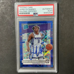 2020-21 Panini Donruss Optic #194 Jahmius Ramsey Signed Card AUTO PSA Slabbed Ki
