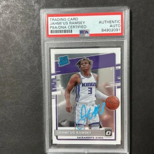 2020-21 Panini Donruss Optic #194 Jahmius Ramsey Signed Card AUTO PSA Slabbed Ki