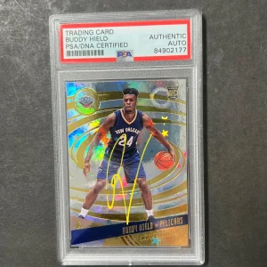 2016-17 Panini Revolution #117 Buddy Hield Signed Card AUTO PSA Slabbed Pelicans