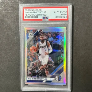 2019-20 Panini Donruss Optic #26 Tim Hardaway Jr. Signed Card AUTO PSA Slabbed M