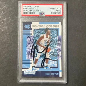 2019 Panini Contenders Draft Picks #12 NASSIR LITTLE Signed AUTO PSA Slabbed RC