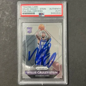 2015-16 Panini Prizm #349 Willie Cauley-Stein Signed Card AUTO PSA Slabbed RC Ki