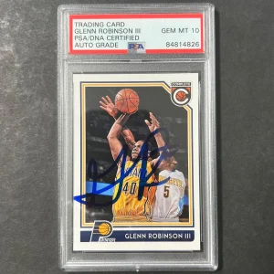2016-17 Panini Complete #242 Glenn Robinson III Signed Card AUTO 10 PSA Slabbed