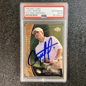 2000 Upper Deck #SL5 Casey Martin Signed Card PSA/DNA Autographed AUTO Slabbed G