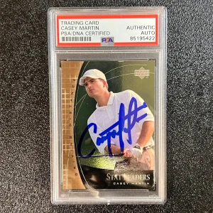 2000 Upper Deck #SL5 Casey Martin Signed Card PSA/DNA Autographed AUTO Slabbed G