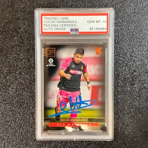 2019-20 Panini Chronicles #398 Cucho Hernandez Signed Card AUTO 10 PSA/DNA Slabb