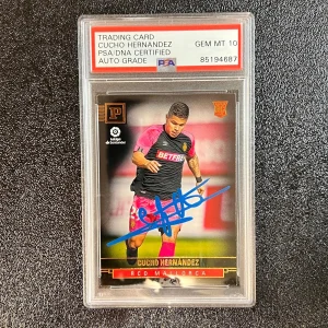 2019-20 Panini Chronicles #398 Cucho Hernandez Signed Card AUTO 10 PSA/DNA Slabb